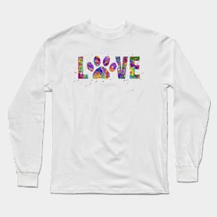 Dog love paw Long Sleeve T-Shirt